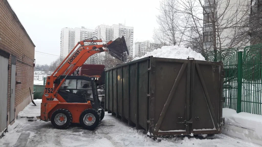 Вывоз снега контейнерами в Новосибирске — цена от 3253 руб., заказать контейнер для снега в ПроМусор